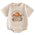 thumbnail image 1 of Emitonse Bodysuit Baby Girl Rompers for Baby Baby Boys Girls Farm Outfit Summer Clothes T Shirt Romper Newborn Country Western Tops Size 12-18 Months,Beige, 1 of 7
