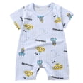 thumbnail image 1 of Emitonse Bodysuit Baby Girl Rompers for Toddler Girl Baby Romper Cartoon Baby Bodysuit Cute Short Sleeved Baby Romper Size 6-12 Months,Light Blue, 1 of 6