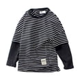 thumbnail image 1 of Emitonse Boys Shirts Big Boys Casual Long Sleeve Crew Neck Basic Tops T Shirts Tunic Set Black,Size 6-7 Years, 1 of 5