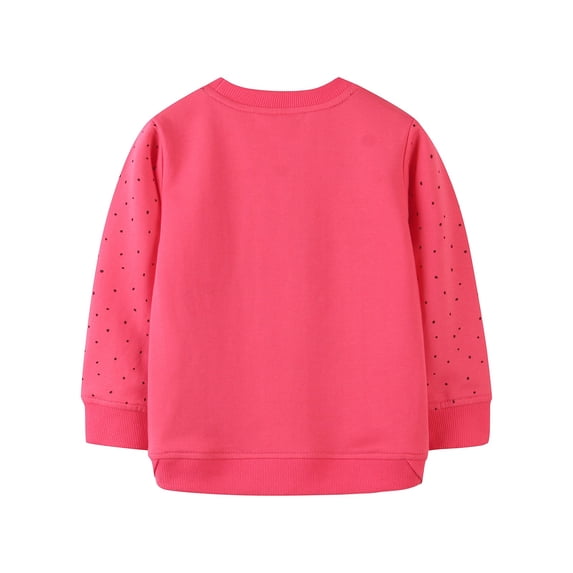 Emitonse Girl's Cute Graphic Crew Neck Sweatshirt Toddler Baby Boy Girl Football Outfit Sweatshirt Football Games Letter Print Crewneck Pullover Long Sleeve Shirt Size for C, Red