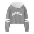 thumbnail image 1 of Emitonse Girls Hoodies Cute Long Sleeve Sweatshirt Drawstring Pullover with Pockets Soft Hoodies for Girls Size for 10-12 Years,Grey, 1 of 4