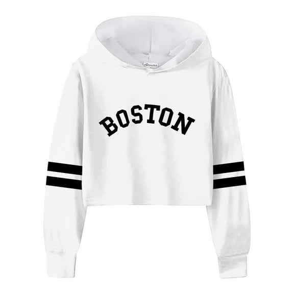 Emitonse Girls Hoodies Cute Long Sleeve Sweatshirt Drawstring Pullover with Pockets Soft Hoodies for Girls Size for 4-5 Years,White