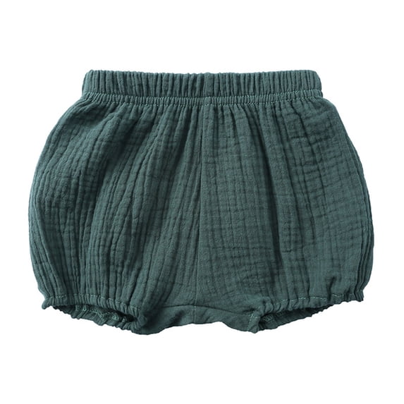 Emitonse Girls' Toddler Shorts Baby Girl Clothes Newborn Infant Baby Unisex Solid Spring Summer Shorts Clothes Green,2-3 Years