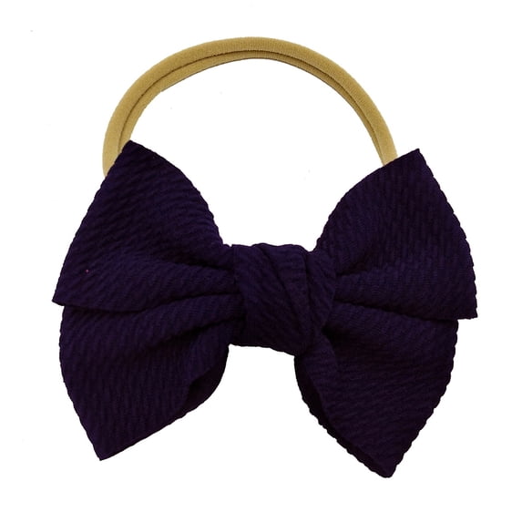 Emitonse Headbands For Girls Baby Girl Hair Accessories Toddler Baby Girls Headband Bowknot Hair Band For Infant One Size,Navy