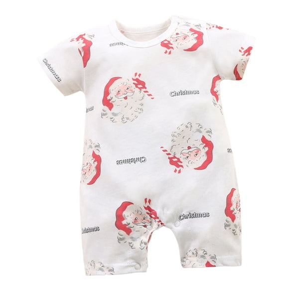 Emitonse Infant Girl Clothes,Baby Boys Rompers,Newborn Baby Short Sleeve Bodysuit Cotton One-Piece Baby Clothes Red,Size 0-6 Months