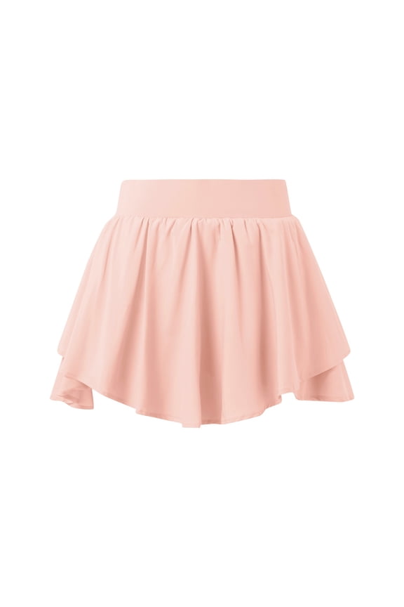Sparkle Tutu for Toddler Girls Girls Fashion Clothes Girls Yoga Sports Skirt Loose Breathable Running Skirt Pants Light Two Piece Fitness Short Skirt Half Skirt Pink,3-4 Years