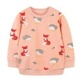 thumbnail image 1 of Emitonse Sweatshirts for Girls Toddler Baby Boy Girl Football Outfit Sweatshirt Football Games Letter Print Crewneck Pullover Long Sleeve Shirt Size for 6 Years,Orange, 1 of 8