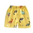 thumbnail image 1 of Emitonse Toddler Baby Boy Girl Shorts Toddler Boys' Waist Drawstring Cotton Shorts Light Yellow Size 5-6 Years, 1 of 3