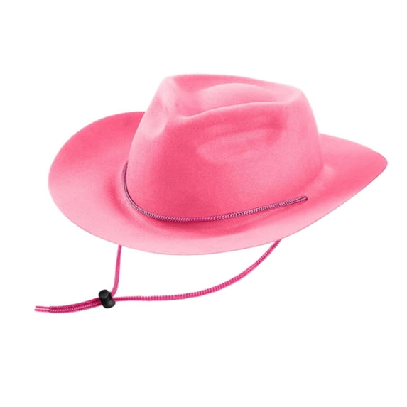 Emitonse Toddler Baby Cowboy Hat, Boys Girls Cowgirl Hat Wide Brim Infant Kids Western Cowboy Hat Pink,Size 4-10 Years