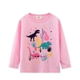 thumbnail image 1 of Emitonse Toddler Girl Long Sleeve Shirt Kids Baby Girls Long Sleeve Toddler Girl Long Puff Sleeve Solid T-Shirt Size for 4-5 Years,Pink, 1 of 7