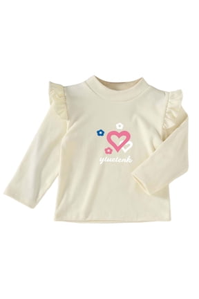 Toddler Girl Long Sleeve Shirt Toddler Baby Girls Long Sleeve Floral Flowers Print Shirts Toddler Girl Balloon Sleeves Hem Top Size for 18-24 Months,I