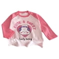 thumbnail image 1 of Emitonse Toddler Girls Long Sleeve T Shirt Unisex Baby Girls Boys Infant Toddler Long Sleeve T Shirts Graphic Cartoon Cute Print Crewneck Tee Pink,Size 3-4 Years, 1 of 6