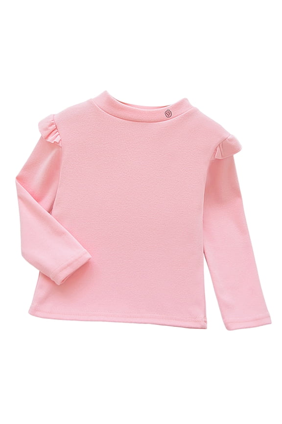 Toddler Long Sleeve Tshirt Girls Fashion Comfortable Skin Friendly Long Sleeve T Shirt For Children Pink,Size 3-4 Years