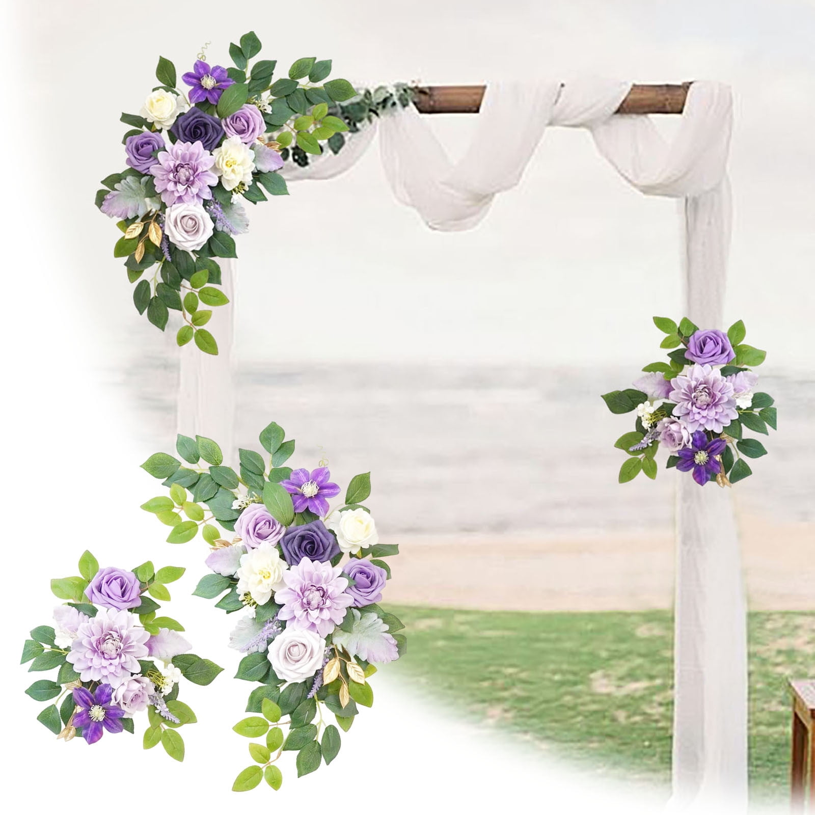 Soie Rose fleurs artificielles faux Bouquet mariée mariage maison fête