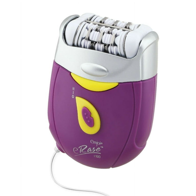 Emjoi eRase 60 Disc Precision Hair Removal Epilator Purple Yellow