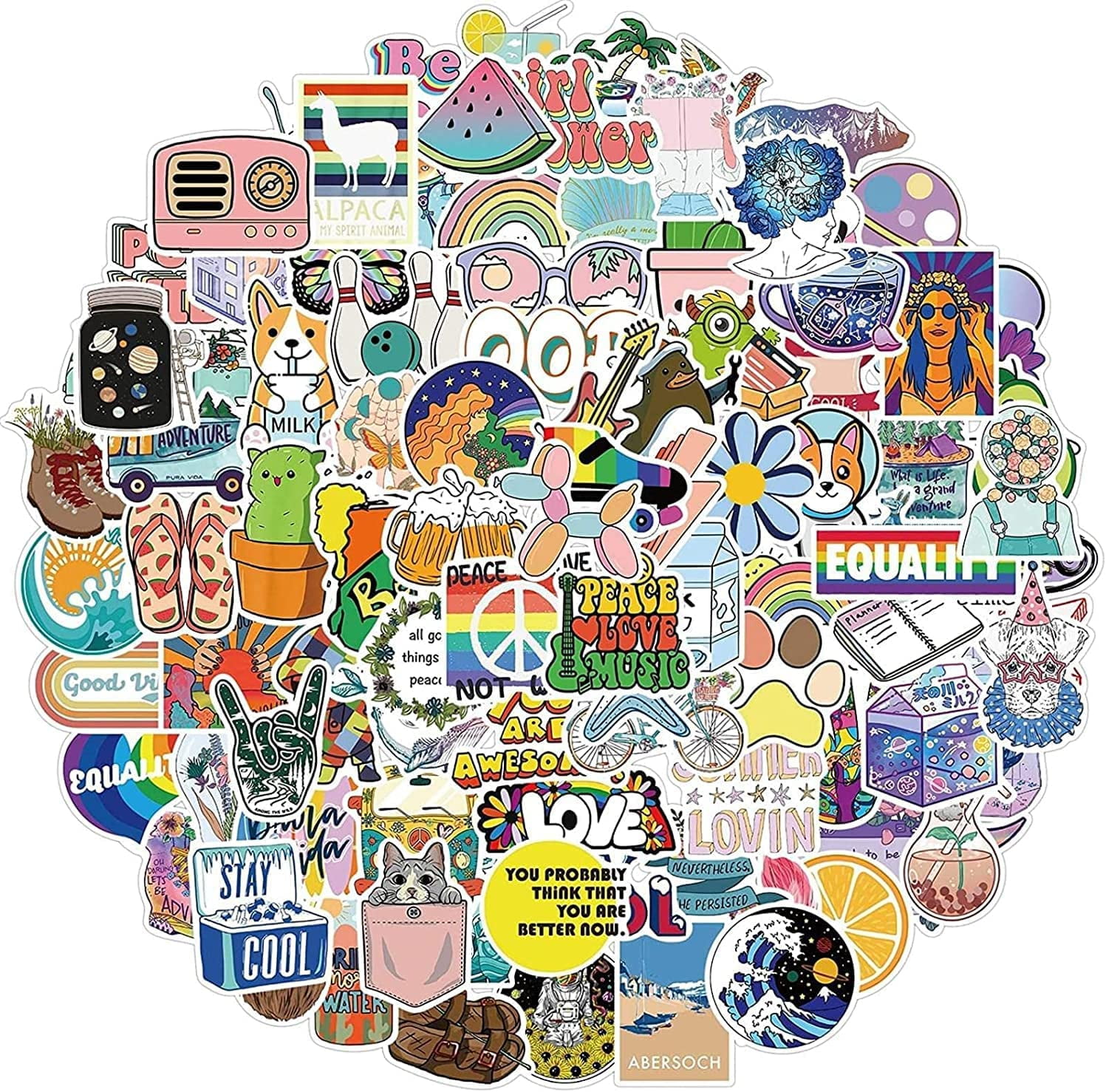 Custom Sticker Bundle Sticker Pack, Aesthetic Stickers, Sticker Set,  Kidcore Stickers, Cute Laptop Decal, Sticker Shop, Kawaii, Cool Sticker 