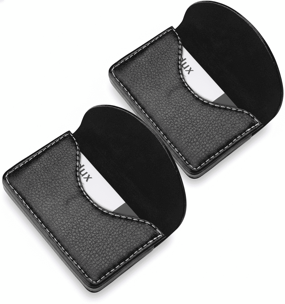 magnetic business card sleeve Engraved Case for Logos, Networking & Gifts White / 3 3/4
