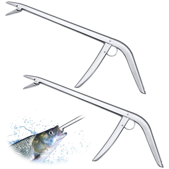 Emlimny 2 Pack Stainless Steel Fish Hook Remover Tool,11.5 Inch Extractor with Non-Slip Handle for Freshwater & Saltwater Fishing, Safe Quick Release