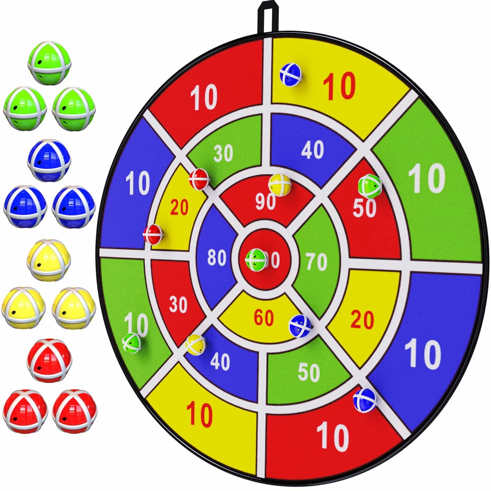 Emlimny 29" Large Dart Board for Kids, Kids Dart Board with Sticky Balls, Boys Toys, Indoor/Sport Outdoor Fun Party Play Game Toys, Birthday Gifts for Boys Girls