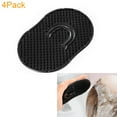 thumbnail image 1 of Emlimny 4 Packs Pocket Palm Combs, Shampoo Comb, Pocket Hair Comb, Massager Hair Brush Comb, Scalp Massager Brush Comb (Black), 1 of 8