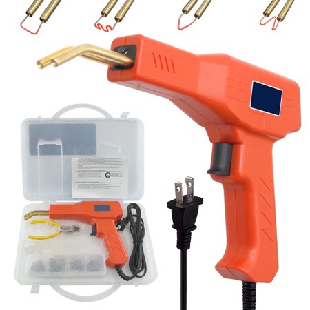 Emlimny 50w Hot Stapler Plastic Welder Kit,Hot Staples Upgrade Package,Plastic Welding Machine Car Bumper Repair Kit,50 of Each Flat/Outside Corner/Inside Corner/Wave Staples.