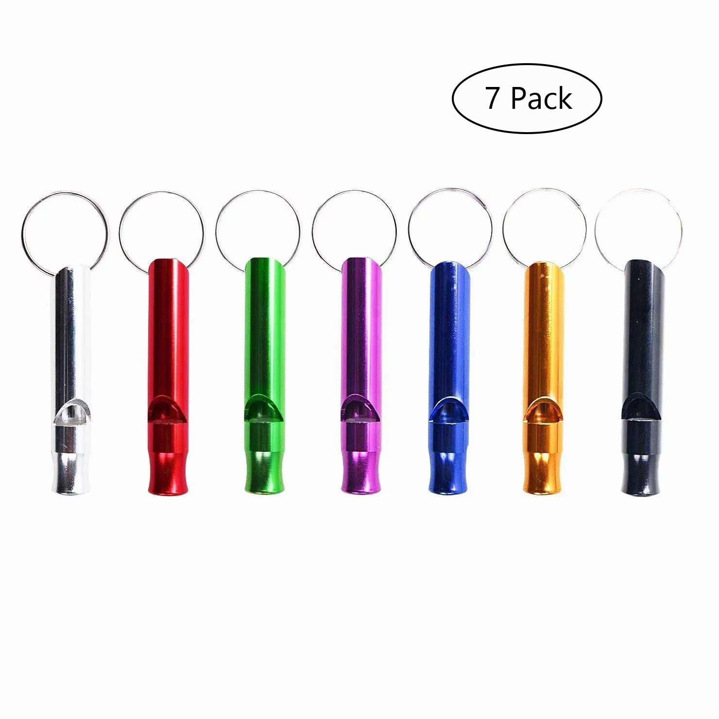 Emlimny 7 Pack Extra Loud Whistles for Camping Hiking Outdoors Sports