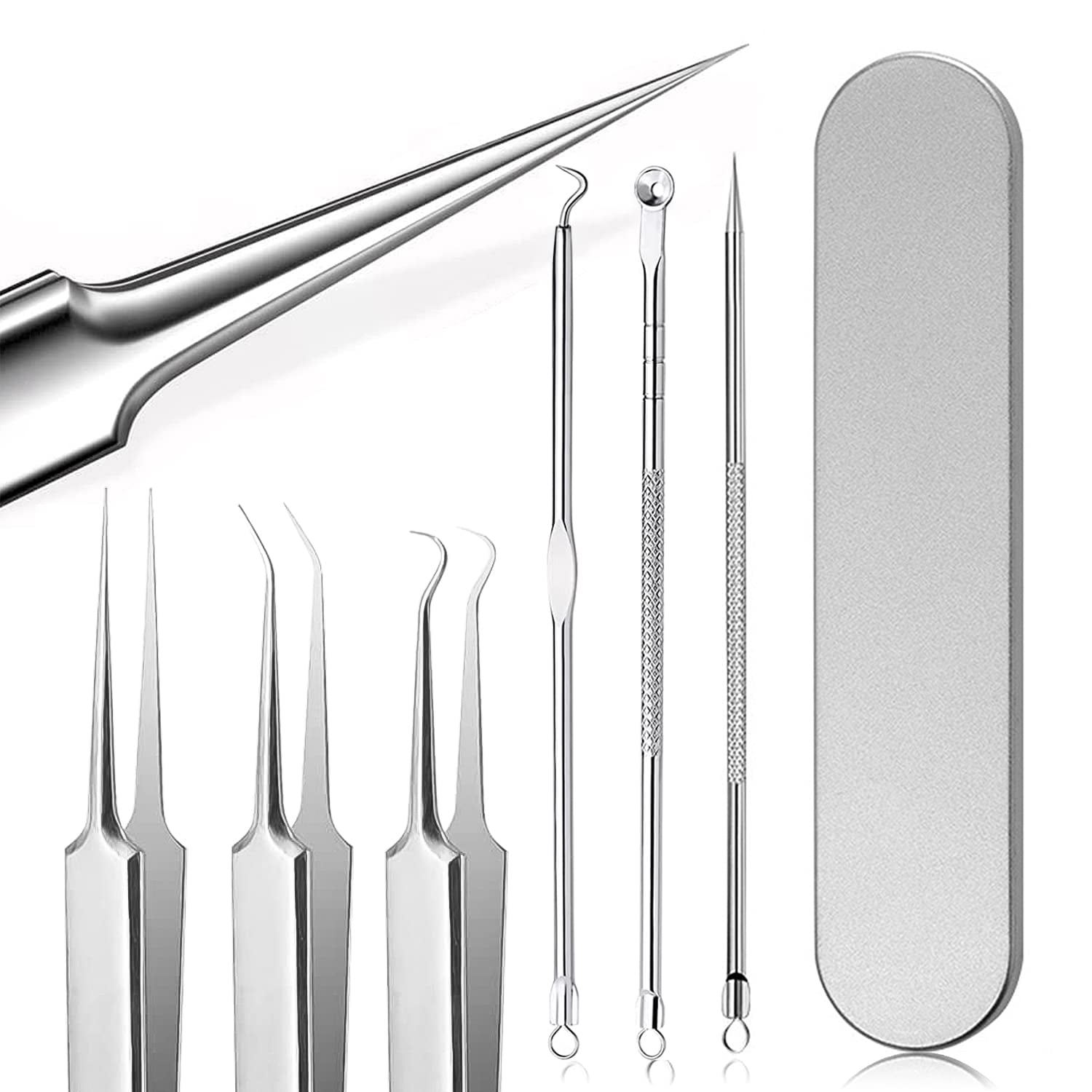 Emlimny 7Pcs Blackhead Remover Kit, Pimple Comedone Extractor Cleaner ...