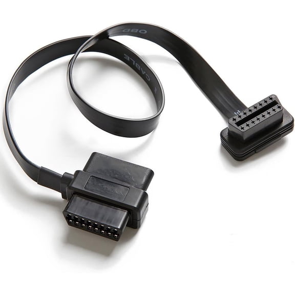 Emlimny A9 OBD II OBD2 16 Pin Splitter Extension 1x Male and 2X Female Extension Cable Adapter (2FT/60CM)