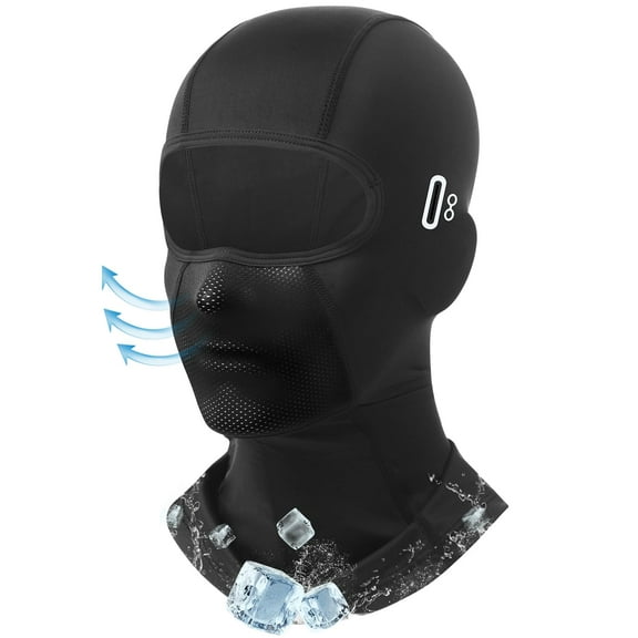 Emlimny Balaclava Face Mask with Glasses Hole Ski Mask for Men Women Cooling Sun UV Protection Windproof Balaclava for Men & Women, Breathable Summer Ski Mask for Motorcycle Riding Outdoor Work