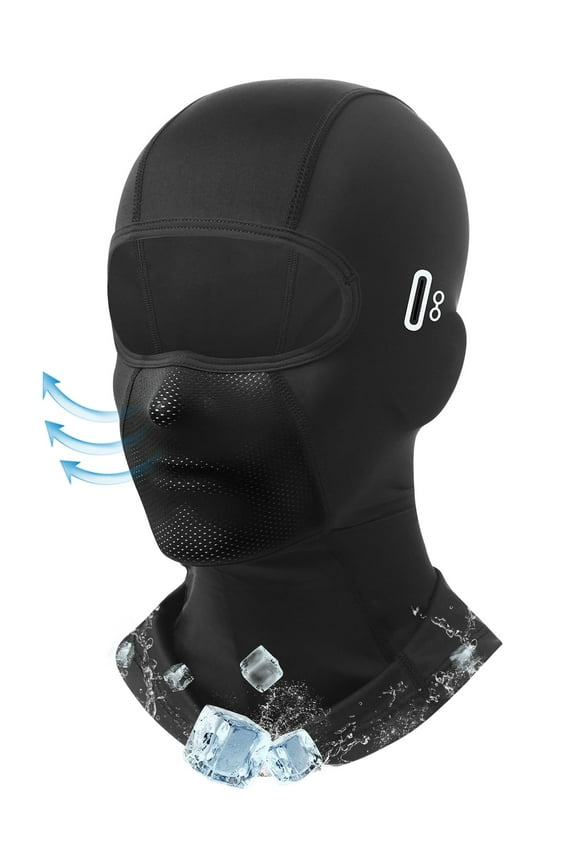 Balaclava Face Mask with Glasses Hole Ski Mask for Men Women Cooling Sun UV Protection Windproof Balaclava for Men & Women, Breathable Summer Ski Mask for Motorcycle Riding Outdoor Work