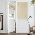 thumbnail image 1 of Rongsi Beige French Door Curtains Privacy Blackout 26 X 40 Inch Blackout Glass Door Curtains, Insulated Lace Up Curtains Bedroom Curtains, 1 of 9