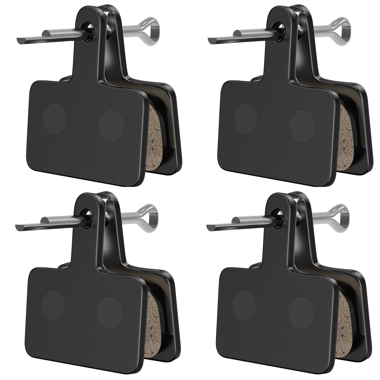Emlimny Bike Brake Pads, High-Performance Brake Pads, Disc Brake Pads & Spring (Semi-Metallic&Resin) for Mountain Bike Disc Brakes,Bike Pads Compatible with TRP Tektro Shimano Deore Br
