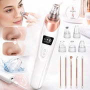 Rongsi Blackhead Remover Pore Vacuum,Facial Pore Cleaner-Pore Extractor Pimple Extractor,5 Probes,USB Rechargeable Blackhead Vacuum Cleaners Kit Electric Acne Extractor Skin Care Tool