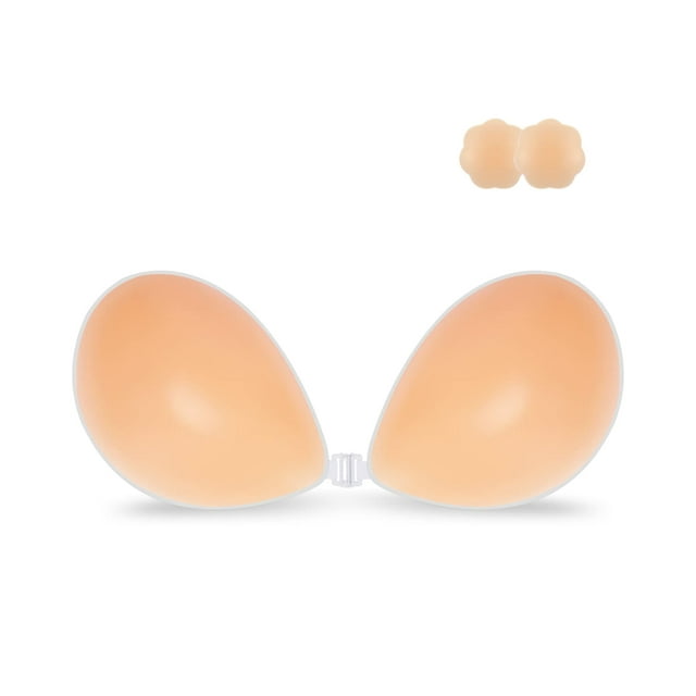 Emlimny D Cup Adhesive Bra, Strapless Sticky Bras, Invisible Push up