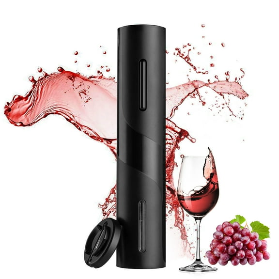 Ustris Electric Wine Opener, Wine Bottle Openers with Foil Cutter, One-click Button Reusable Automatic Wine Corkscrew Remover for Home, Kitchen, Party, Bar
