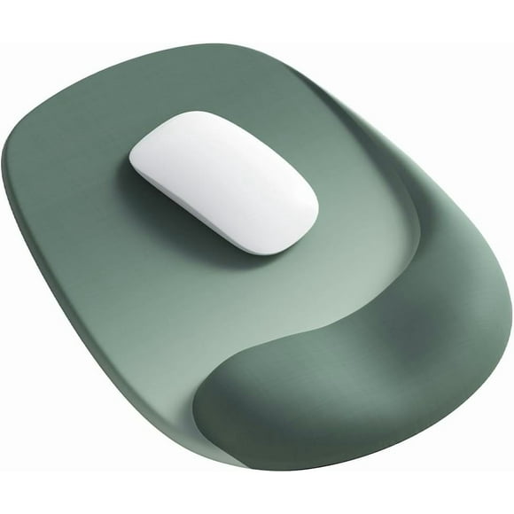 Emlimny Mouse Pad with Wrist Support Ergonomic Design Relief Carpal Tunnel Pain with Gel Wrist Support Mouse Pad Memory Foam Mouse Pad with Non-Slip PU Base for Computer Desk