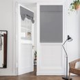 thumbnail image 1 of Rongsi 26" x 40" Privacy French Door Curtains No-Punch Insulated Curtains, Thermal Insulated Tie Up Shade Window Covering for Bedrooms Patios, Gray, 1 of 6