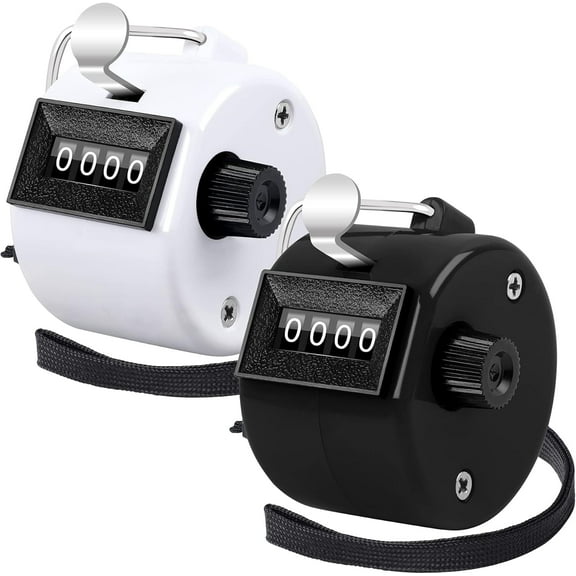 Emlimny Handheld Tally Counter Clicker 4 Digital Number Click Counter for School Event Golf Sports Office Stadium