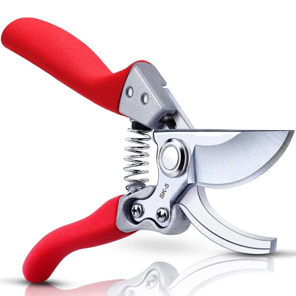 Emlimny Heavy Duty Pruning Shears, Professional Garden Scissors & Bypass Pruner for Gardening, Effortlessly Cuts 3/4 Inch Branches, Hand Hedge Shears for Trimming Plants, Lawn & Outdoor Tools