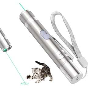 Ustris Laser Pointer For Cat, Cat Toys for Indoor Cats, Kitten Dog Laser Pen Toy, Red Dot LED Light Pointer Interactive Toys for Indoor Cats Dogs, USB Charging, 5 Switchable Patterns