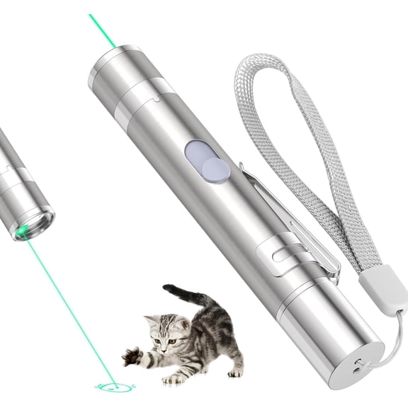 Ustris Laser Pointer For Cat, Cat Toys for Indoor Cats, Kitten Dog Laser Pen Toy, Red Dot LED Light Pointer Interactive Toys for Indoor Cats Dogs, USB Charging, 5 Switchable Patterns