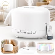 Rongsi Oil Diffuser, 500ml Aromatherapy Diffuser, Upgraded Essential Oil Diffusers with 7 Color Lights Waterless Auto Shut-Off,Diffusers for Essential Oils Large Room, Home (White)