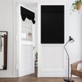 thumbnail image 1 of Rongsi Blackout French Door Curtains, 26 x 40 Inches Privacy Thermal Insulated Tie Up Shade Window Covering for Glass Door, Bedroom, Patios, Easy to install and clean - Black, 1 of 6