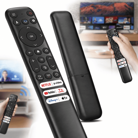 Emlimny Replacement Remote Control for TCL Google TV RC813, Compatible with TCL QM8 QM7 S5 S4 S3 Q7 Q6 Q5 Series 4K UHD HDR LED QLED QD-Mini LED Full HD Smart TVs - No Voice Control