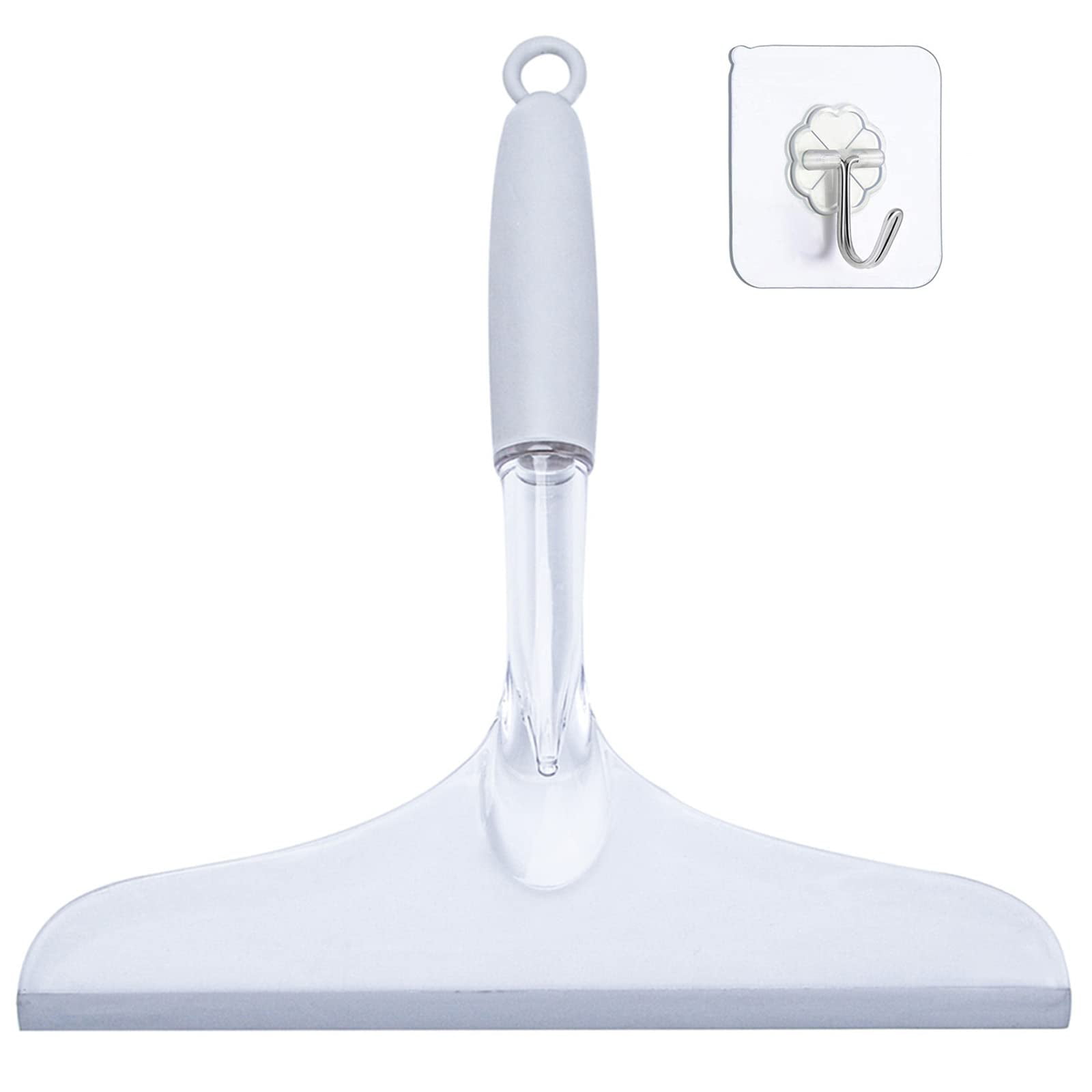 Emlimny Shower Squeegee for Bathroom Shower Glass Doors, 10'' Rubber Window  Cleaner Squeegee, Clear Plastic Car Windshield Cleaning Squeegee - Walmart  Business Supplies, image size:1600x1600