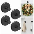 thumbnail image 1 of Emlimny 4 Pcs Suction Cup Hooks for Wreaths on Glass, No Drill Suction Cup Hooks for Shower, Heavy Duty Wreath Hanger for Front Door, Metal Reusable Waterproof Towel Hooks for Bathroom Mirrors Window, 1 of 8