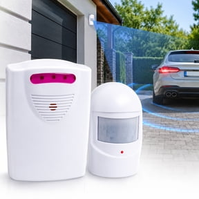 Rongsi Driveway Alarm,Wireless Home Security Driveway Alarm 1 Receiver and 1 PIR Motion Sensor Detector 1000 FT Range Extra Infrared Alarm System Kit