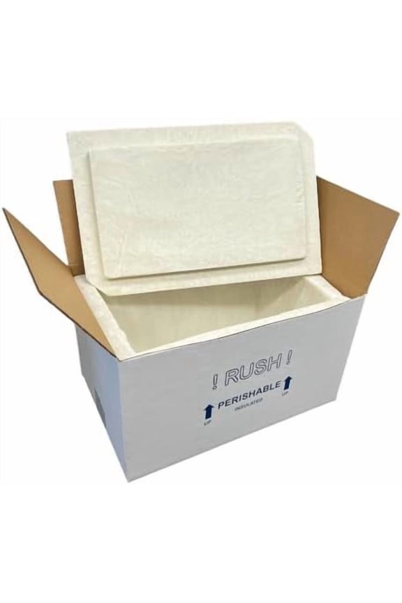 UN20A Thermo Chill Insulated Carton with Foam Shipper, Medium, 17" Length x 10" Width x 8-1/4" Depth, Original Version