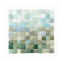 Emma Caroline 'Aquatic Grid II' Canvas Art