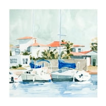 Trademark Fine Art Emma Caroline Beach Town Summer II Canvas Wall Art - 14x14
